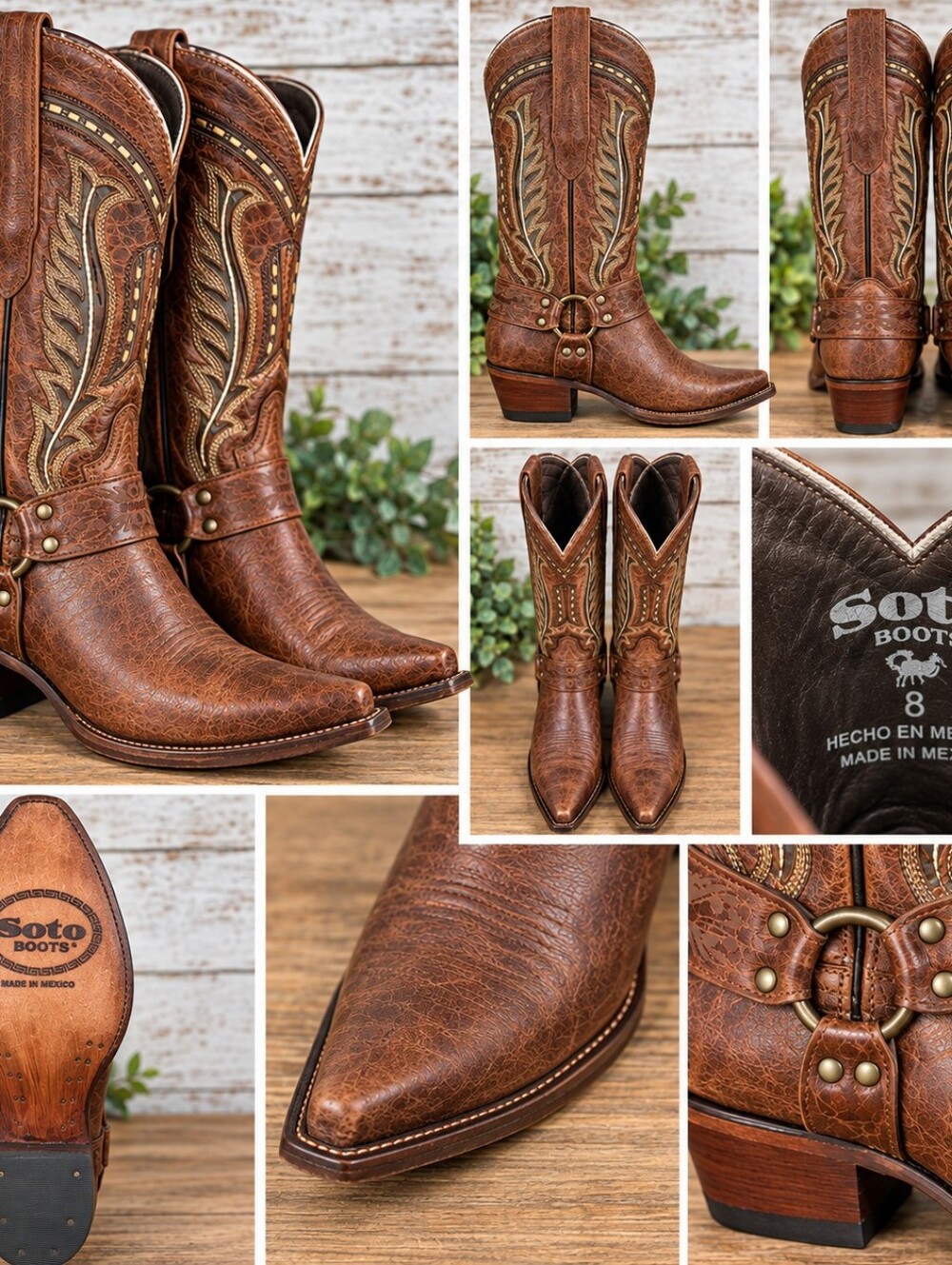 Soto-Leather Boots